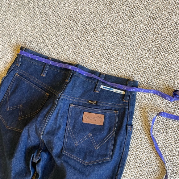 Vintage Wrangler 50 Indigo Straight Leg Jeans - Picture 4 of 6